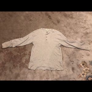 Eddie Bauer beige Henley